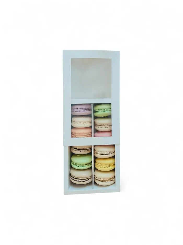 Dviguba macarons dežutė
