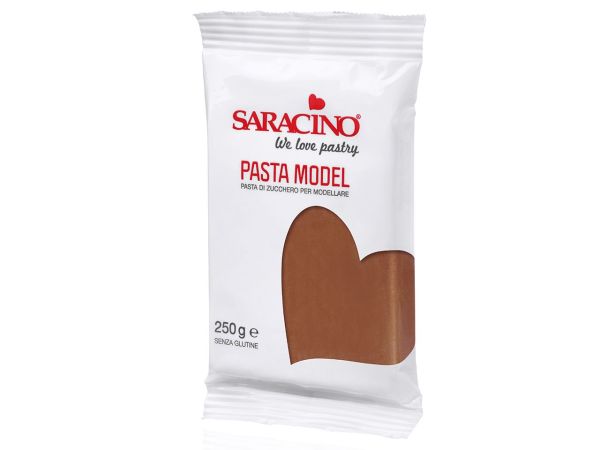 Modeliavimo masė "SARACINO", rudos spalvos, 250g.