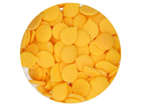 Geltonos spalvos glaistas, 250g.