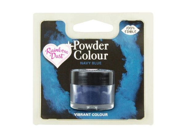 Valgomieji milteliniai dažai Navy Blue, 2g