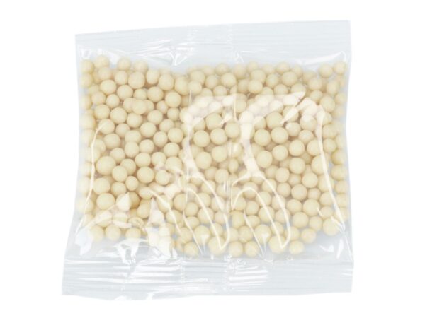 Balto šokolado perlai, 30g
