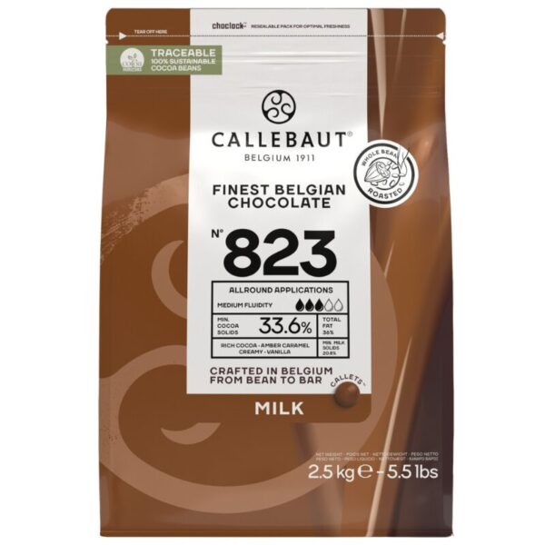Pieninis šokoladas Callebaut 823 (33.6%), 1kg