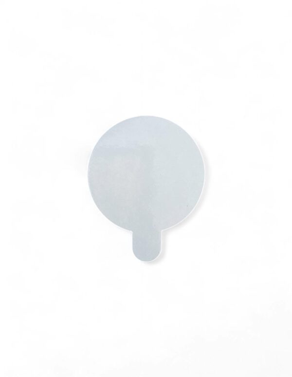 Apvalūs padėkliukai baltos spalvos, 8cm, 100vnt