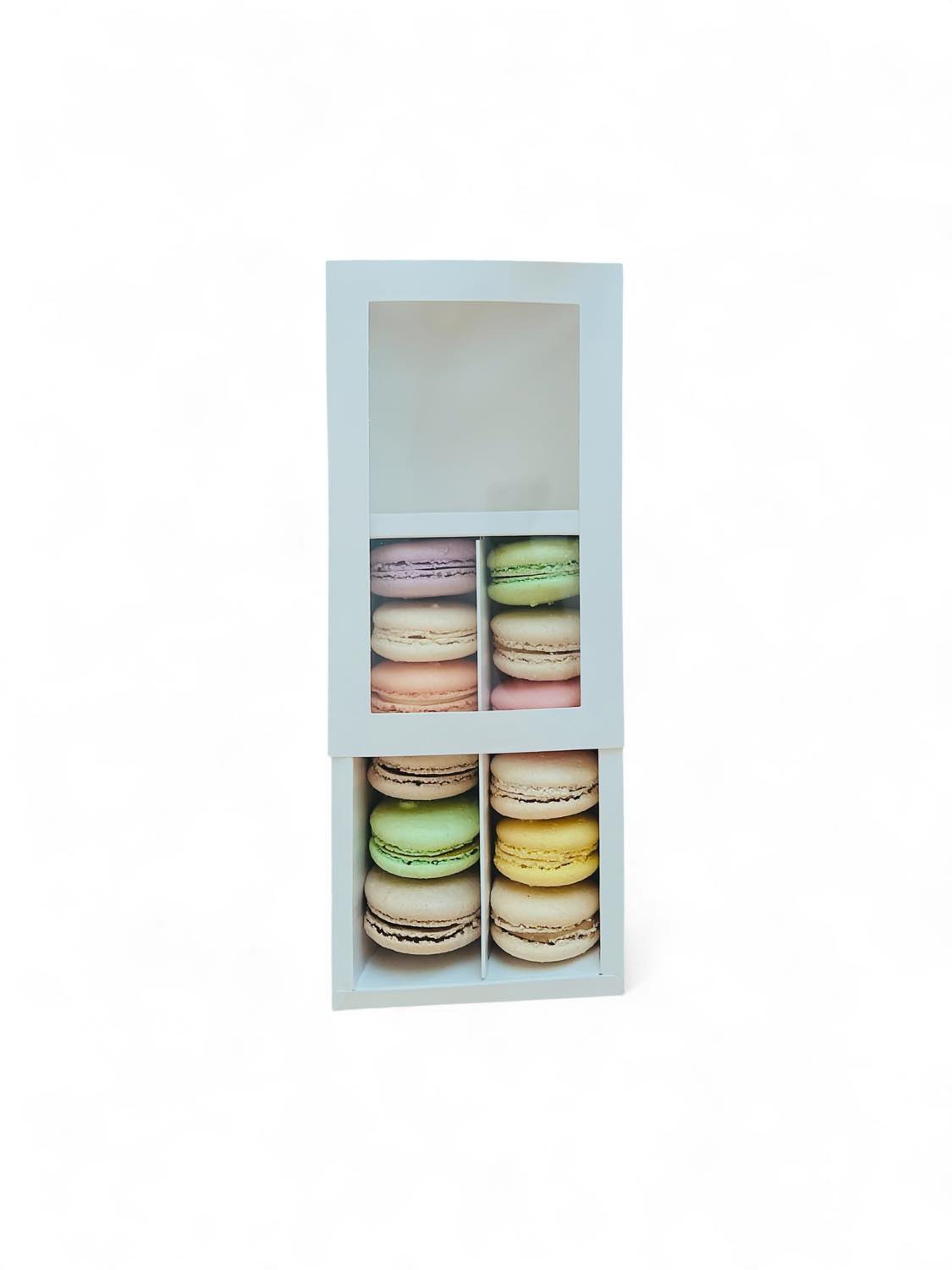 Dviguba macarons dėžutė su langeliu, 1vnt - Image 2