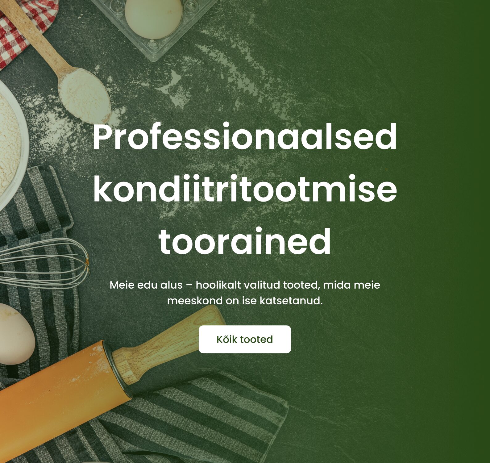 Professionaalsed kondiitritoormaterjalid