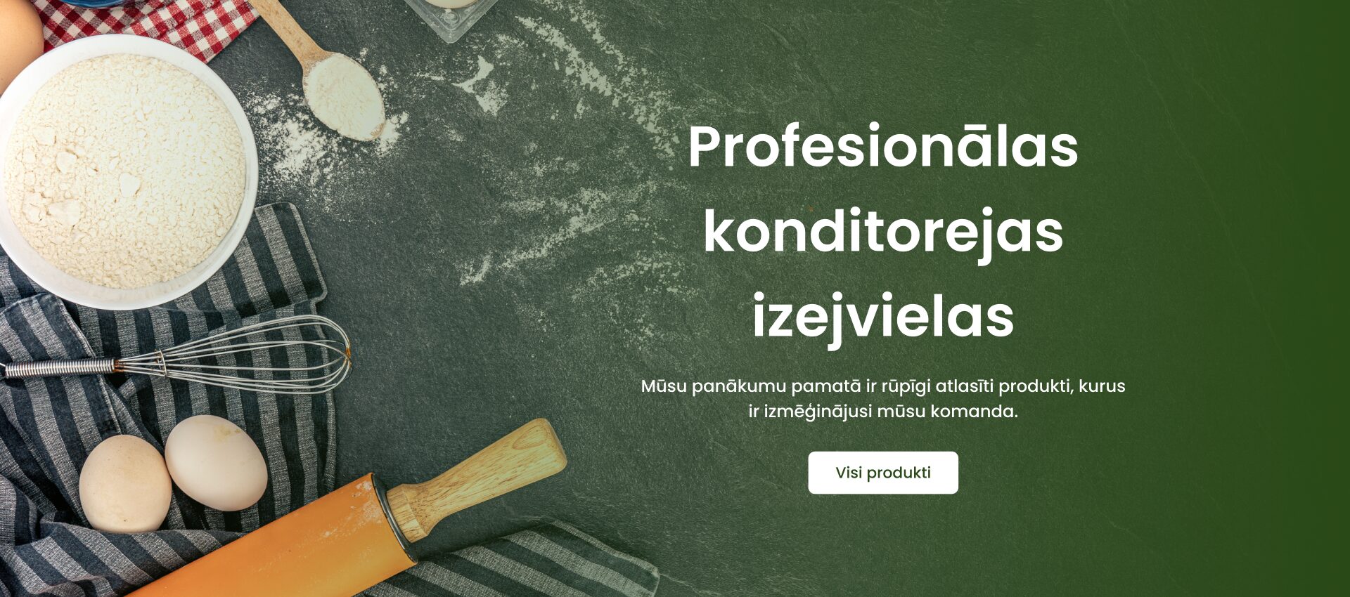 Profesionālas konditorejas izejvielas