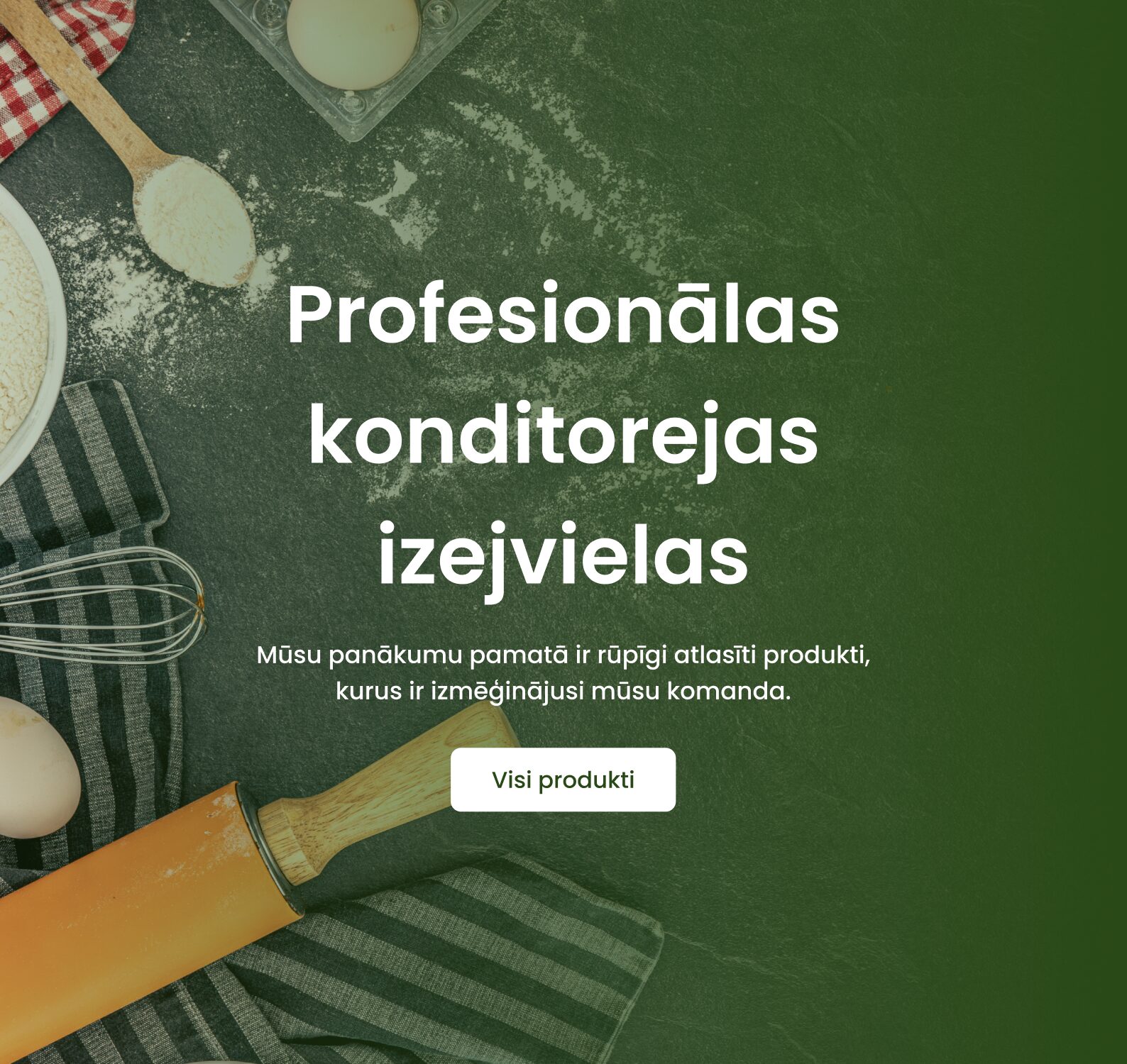 Profesionālas konditorejas izejvielas