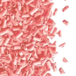 Šokoladinis dekoras „Rožiniai lapeliai“, 100g