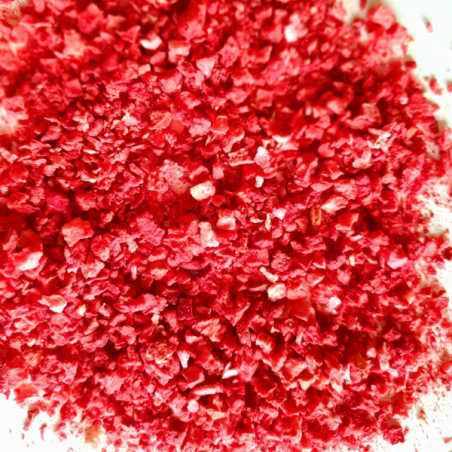 Liofilizuotų braškių gabaliukai, 50g.