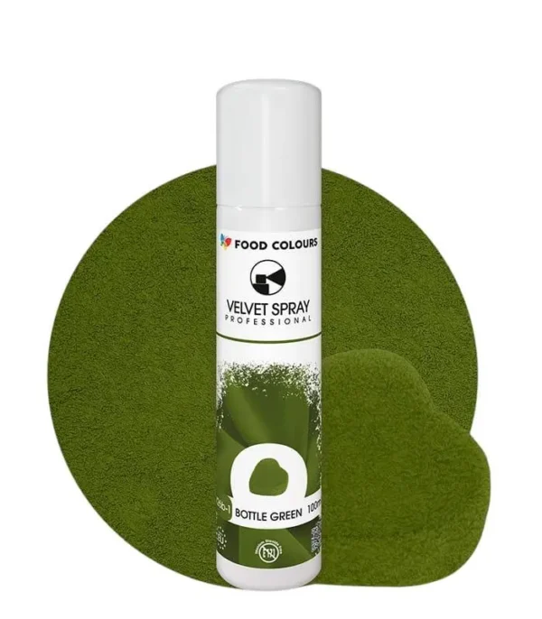 Purškiamas veliūras Velvet spray žalios spalvos, 100ml